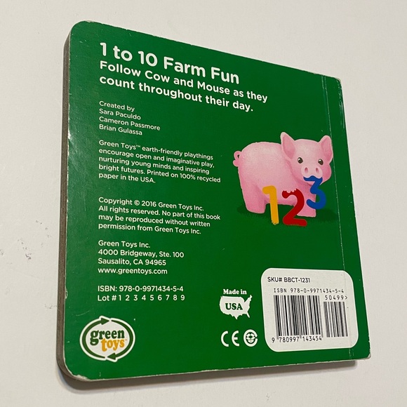 A Green Toys Board Book, Count to 10 with 2 Best Friends - Picture 3 of 5